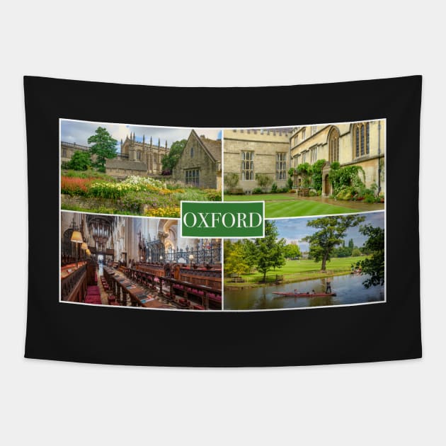 Oxford Collage Tapestry by RJDowns