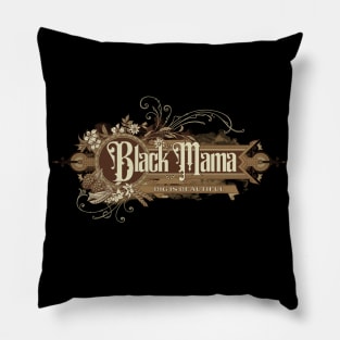 Big Mama Big is Beautiful Vintage Cottagecore for Black Moms Pillow