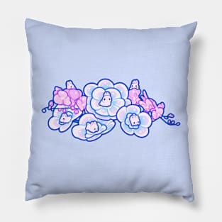 Fantasy Flower Bunnies Pillow