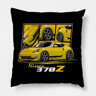 Yellow Nissan 370z JDM Car Pillow