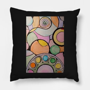 Circles and colors Pillow