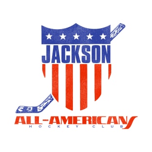 Defunct Jackson All-Americans Hockey Team T-Shirt