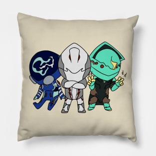 Chibi Warframe Trio Pillow