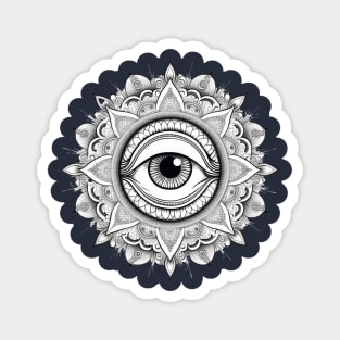 All Seeing Eye Mandala Magnet