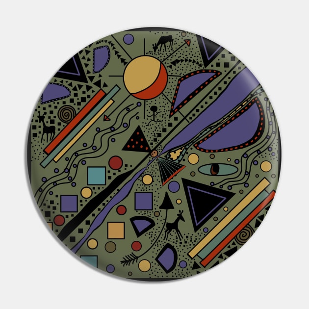 African Memphis Geometric life Pin by Salzanos