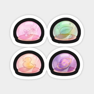 Colourful jelly dessert Magnet