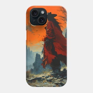 Bloodlust Chronicles: Immortal Bounty Hunts, Gothic Vampire Saga, and Supernatural Adventure in Anime-Manga Art Phone Case