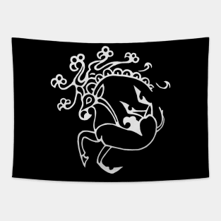 Ancient Scythian Stag Tattoo Design, Siberian Princess Mummy Tattoo Tapestry