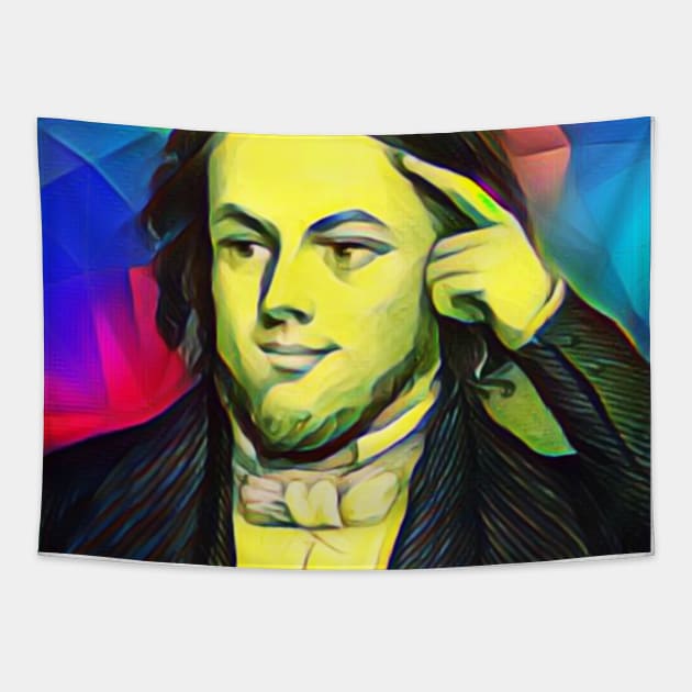 Rufus Wilmot Griswold Colourful Portrait | Rufus Wilmot Griswold Artwork 7 Tapestry by JustLit