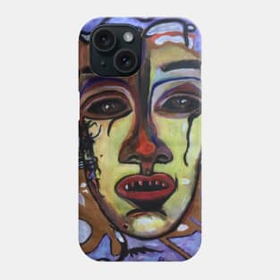 Life's Manifestation of Yellowman, abstract portrait Phone Case
