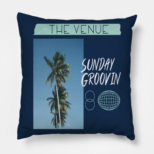 Sunday groovin house album cover Pillow by Rdxart