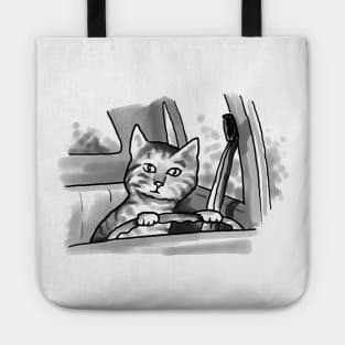 Cat Driving Tote