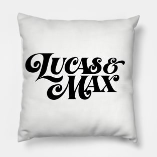 Lucas & Max (black) Pillow