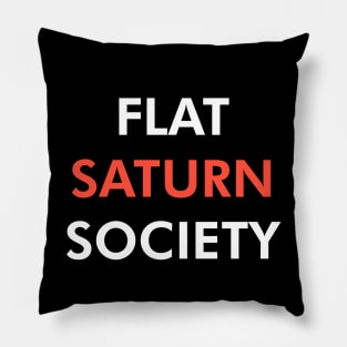 Flat Saturn Society (Light) Pillow