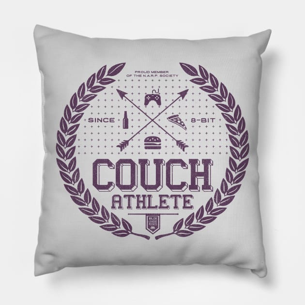 Couch Athlete Pillow by victorcalahan