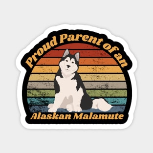 Proud Parent an Alaskan Malamute Magnet