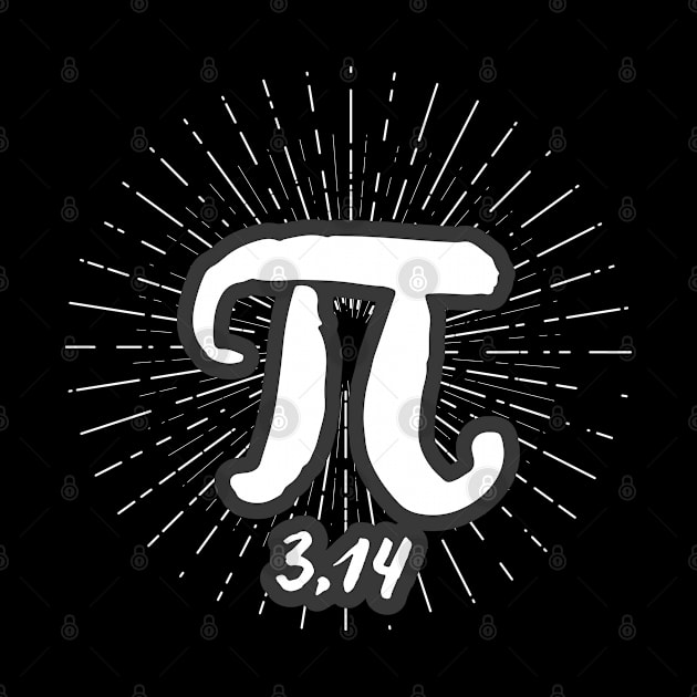 Happy Pi Day No. 1: On March 14th on a Dark Background by Puff Sumo