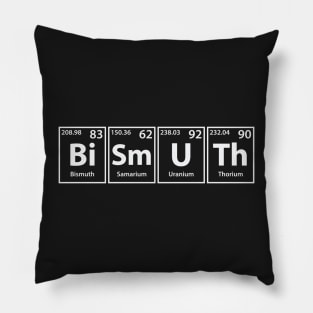 Bismuth (Bi-Sm-U-Th) Periodic Elements Spelling Pillow