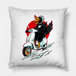 bird rider Pillow