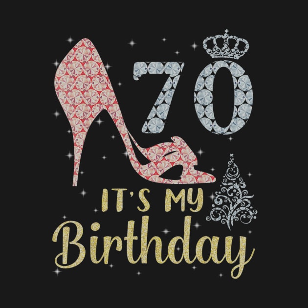 Girl Shoes & Lights Step Into 70 Years Old Its My Birthday by daylightpombo3