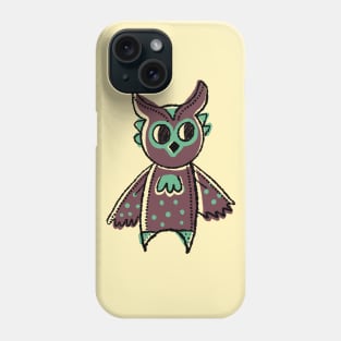 Tall and Purple Cute Simple Owl Illustration Phone Case