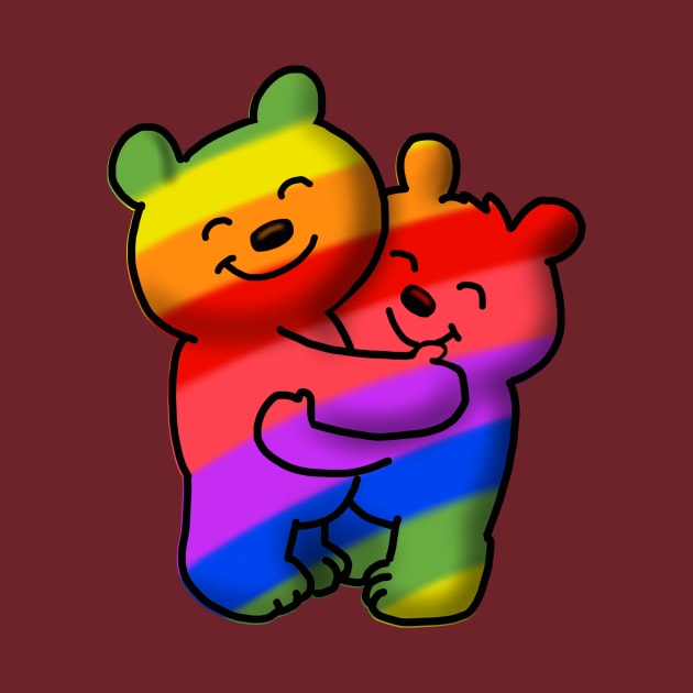 Rainbow Bears by wolfmanjaq