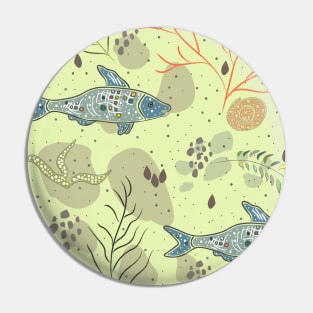 Fish Pattern Pin