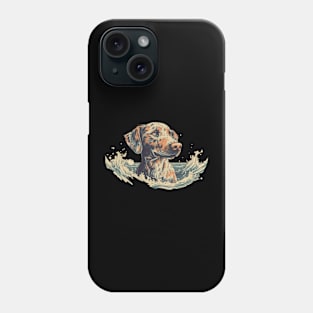 Swimming dog Phone Case