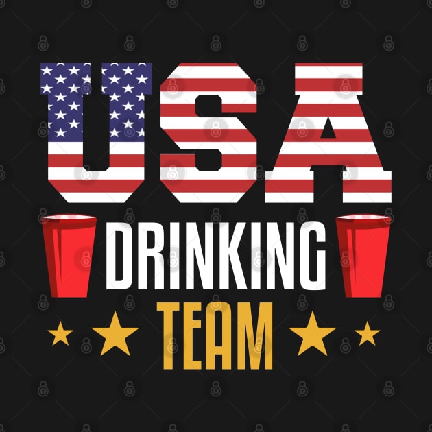 USA Drinking Team by TeddyTees