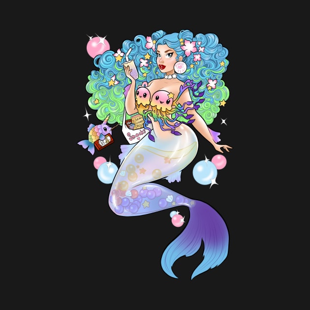 Bubble Tea Mermaid by Becca Whitaker