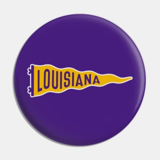 Retro Louisiana Pennant Pin