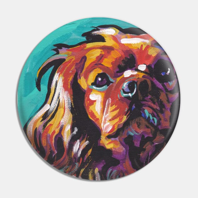 cavalier king charles spaniel Dog Bright colorful pop dog art Pin by bentnotbroken11