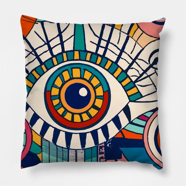 Ophthalmologist art Brafdesign Pillow by Brafdesign