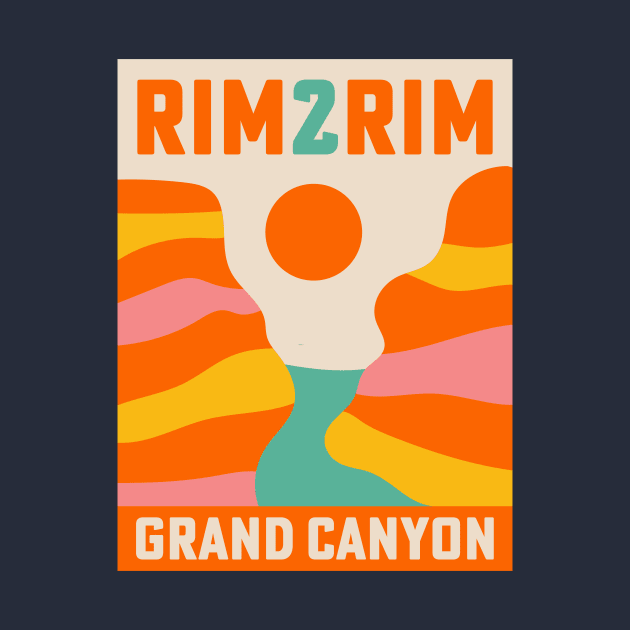 Rim 2 Rim Grand Canyon R2R Rim2Rim Hike Trail Run by PodDesignShop