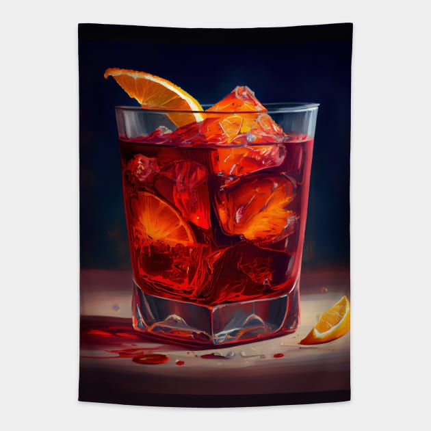 Negroni cocktail Tapestry by ABART BY ALEXST 