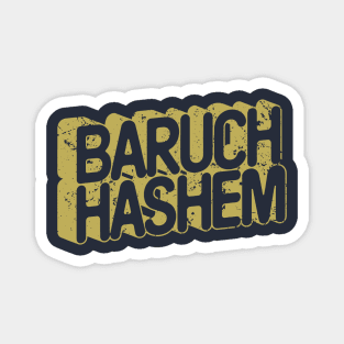 Baruch Hashem 3D Magnet