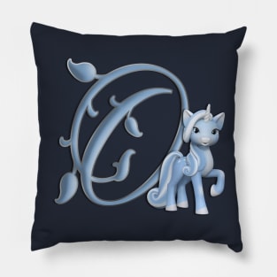 Monogram O Custom Unicorn Pillow