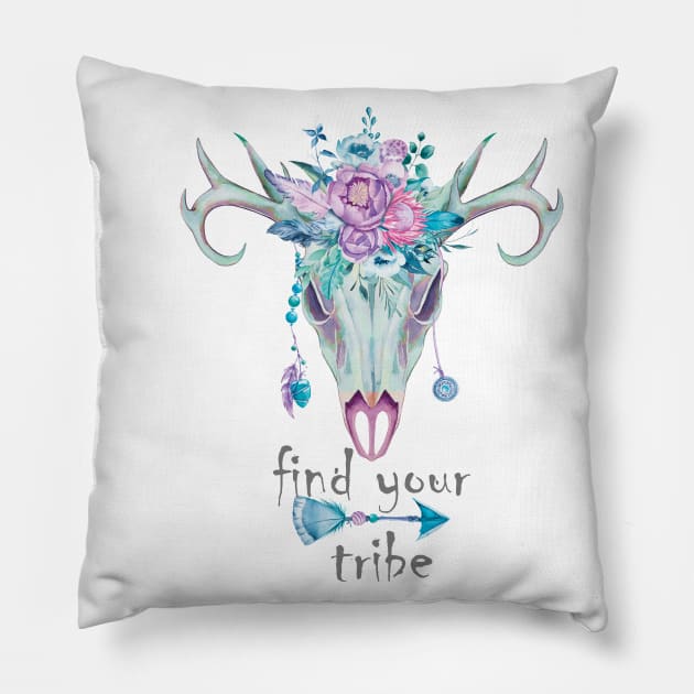 💚💜😍 Find your tribe (boho) Pillow by FK-UK