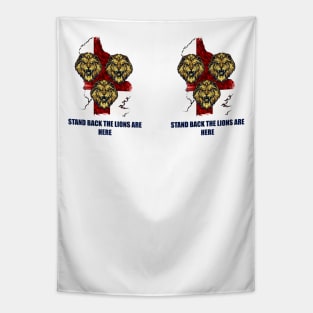 England Euro 2021 Lions, Stand back m2 Tapestry