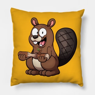 Cute Beaver Pillow