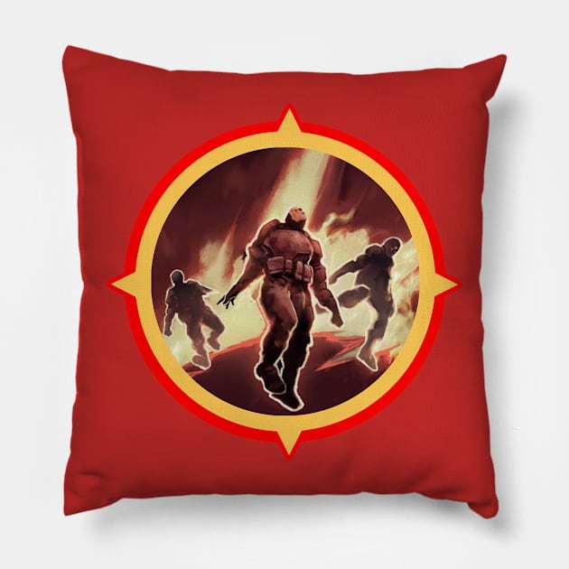 Pyromancer Overheat Logo Pillow by Gamers Gear