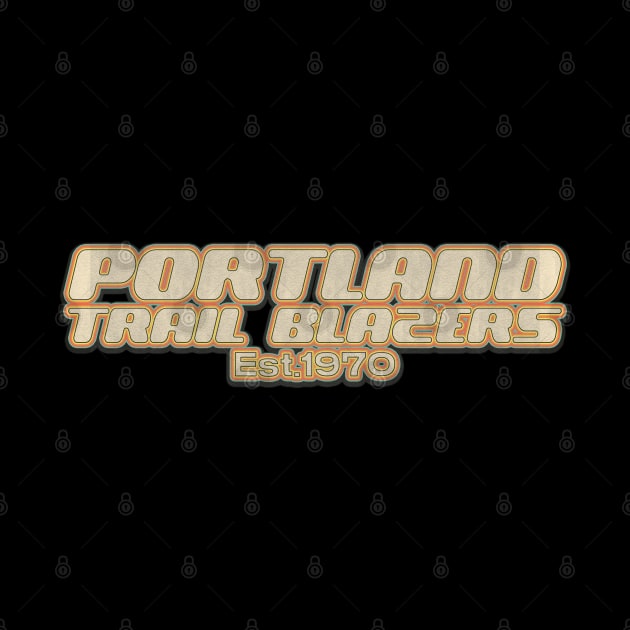 Portland Trail Blazers  / Old Style Vintage by Zluenhurf