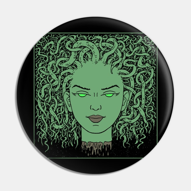 Medusa Pin by Krakenart