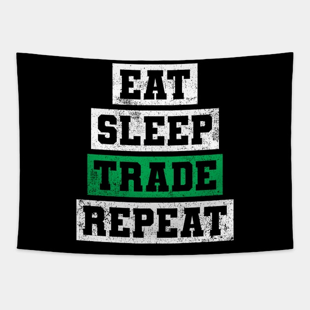 Trading Trader Stock Investor Tapestry by KAWAIITEE