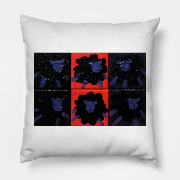 Night Sheeple Pillow by Zenanigans