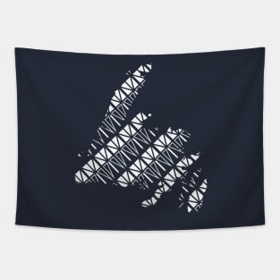 NFLD Map and Flag 2 || Newfoundland and Labrador || Gifts || Souvenirs || Clothing Tapestry