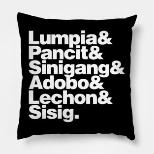 Filipino Foodie v2 Pillow