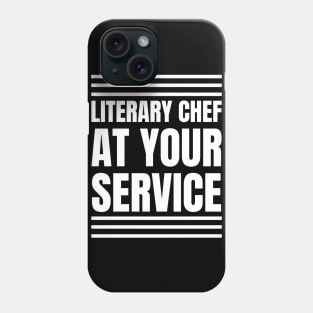 The Literary Chef: A Perfect Gift for Book Lovers and Cooking Enthusiasts! Phone Case