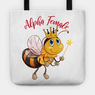 Female Alpha Animal Bee Queen Feminism Strong Woman Tote