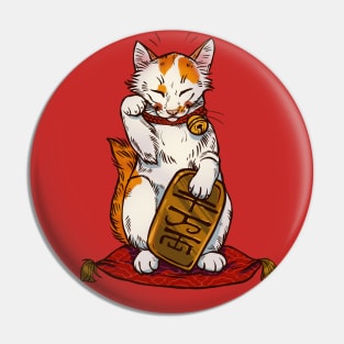 Maneki Neko Pin